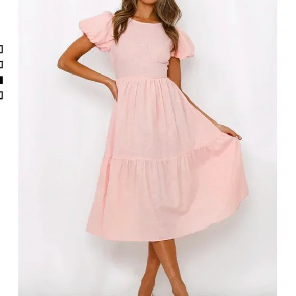 white christmas dresses Cherry Cupcake Midi Dress– Teuta Matoshi main image 1